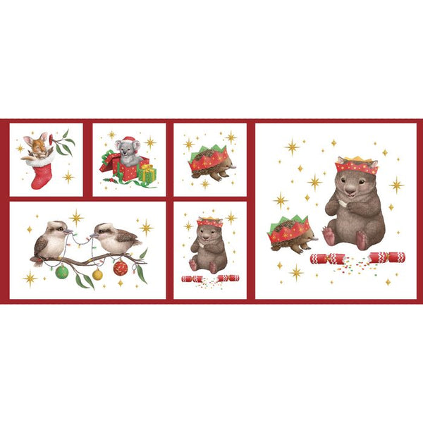 LITTLE AUSSIE CHRISTMAS Block Panel - NEW ARRIVAL