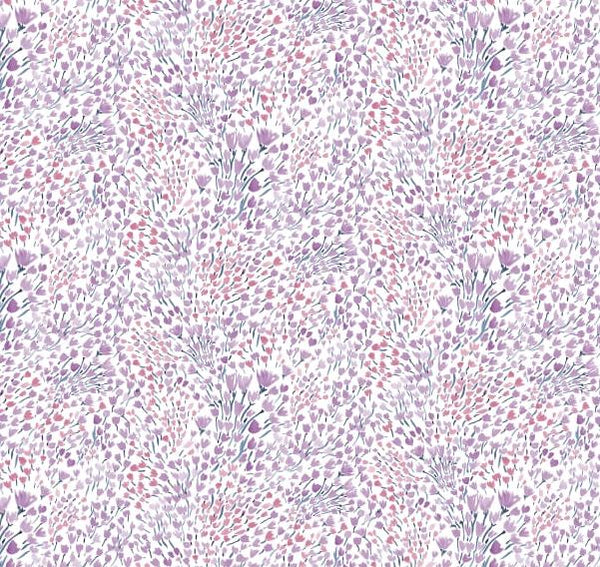 LITTLE BIT OF MAGIC Ditsy Floral Forest White - FAT QUARTER