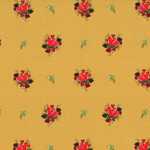 LITTLE SEWISTS Soul Blossom Gold - FAT QUARTER