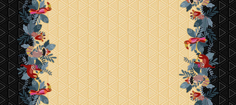 LIVING IN THE WILD Double Border Honey Metallic - SALE $15.00 p/m