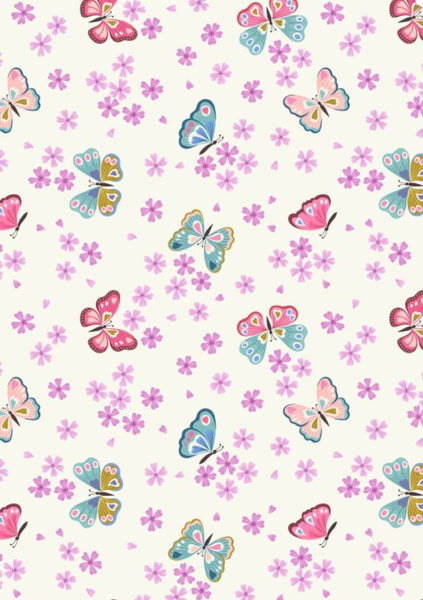 LOVE BLOOMS Butterflies on Cream - SALE $17.00 p/m