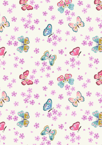 LOVE BLOOMS Butterflies on Cream - SALE $17.00 p/m