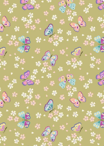 LOVE BLOOMS Butterflies on Summer Green - SALE $15.00 p/m