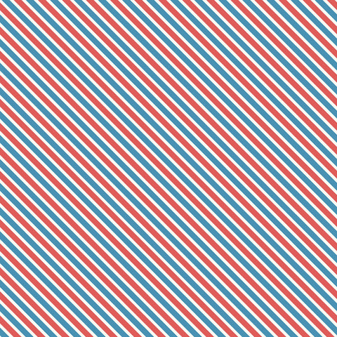 LOVE LETTERS Stripe Blue 50cm