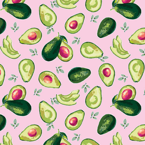 LUCY JUNE Avocados Pink - SALE $11.00 p/m