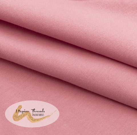 CUSTOM DIGITAL KNIT SOLID (Cotton Lycra) Dusky Pink