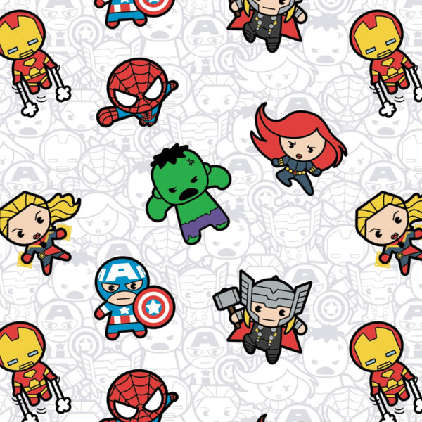 MARVEL KAWAII Action Packed Heroes White