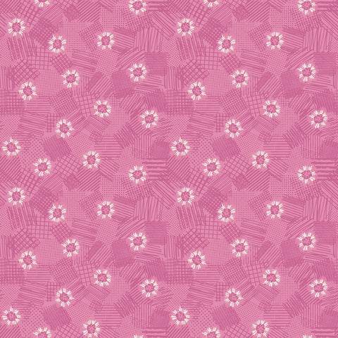 MEADOW LANE Scribbled Floral Pink - SALE $15.00 p/m