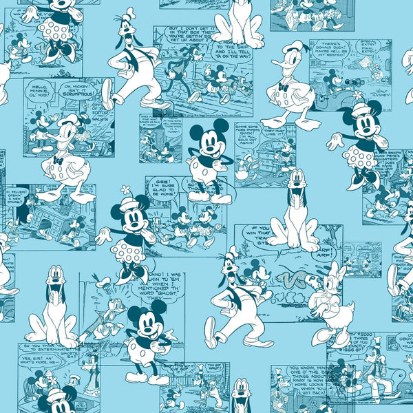 MICKEY MOUSE Sensational 6 Comic Strip Blue - NEW ARRIVAL