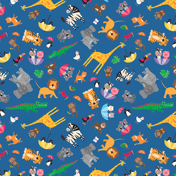 NOAH & FRIENDS Mini Menagerie Dark Denim - SALE $21.00 p/m