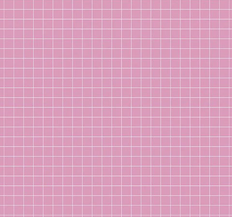MISTY MORNING Grid Pink - SALE $17.00 p/m