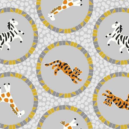 MOSAIC SAFARI Animal Rings - FAT QUARTER