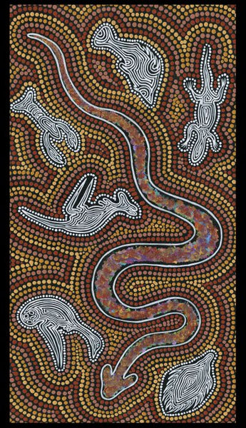NGURAMBANG COLLECTION Aboriginal Art Pigeelear Panel - SALE $12.50 per panel