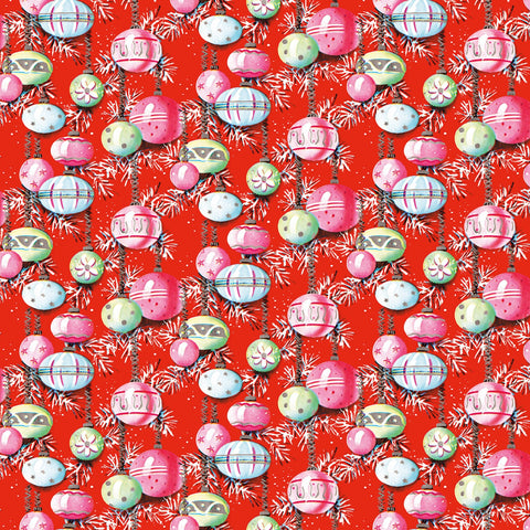 CHRISTMAS JOYS Ornaments Red