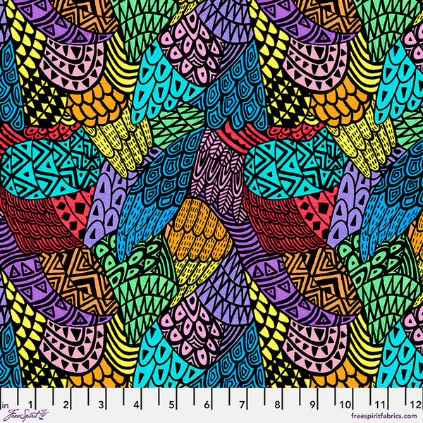 SUMMER BIRDS Fantastic Feathers Multi - SALE $21.00 p/m