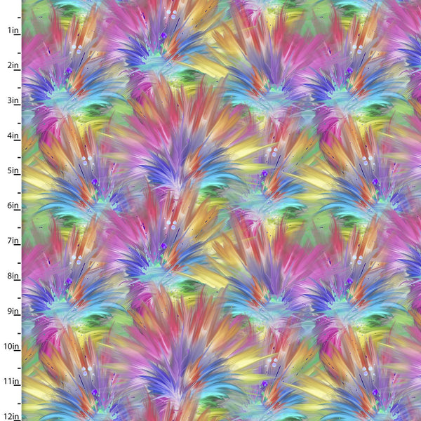 PARTY ANIMALS DIGITAL Rainbow Feathers - SALE $17.00 p/m