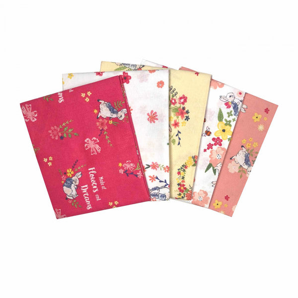 PETER RABBIT FLOWERS & DREAMS Fat Quarter Bundle - NEW ARRIVAL