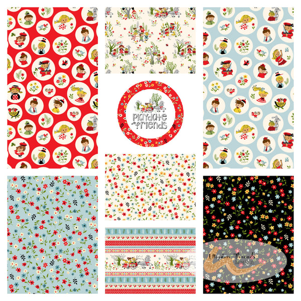 PLAYDATE WITH FRIENDS Fat Quarter Bundle - NEW ARRIVAL