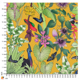 THE SCENIC ROUTE Rainforest Mustard (Woven) - SALE $23.00 p/m