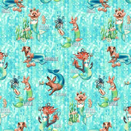 SALTY DOGS Mermaids Aqua