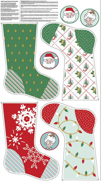 SANTA CLAUS LANE Stocking Panel B