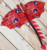 SONIC THE HEDGEHOG Red - FAT QUARTER