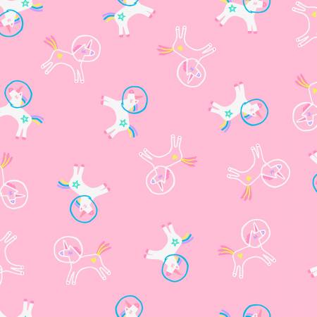 SPACE MAGIC Unicorns in Space Bubblegum - SALE $15.00 p/m