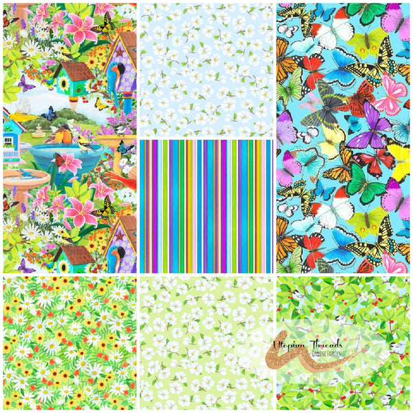 SPRING'S WINGS Fat Quarter Bundle