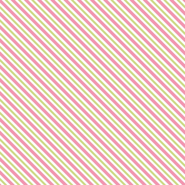 SUGAR & SPICE Stripe Pink - SALE $17.00 p/m