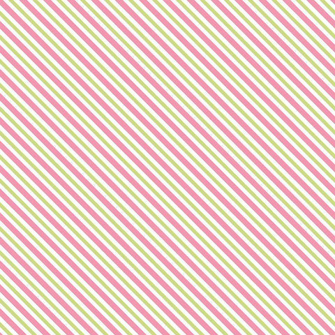 SUGAR & SPICE Stripe Pink - SALE $17.00 p/m