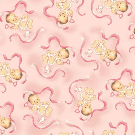 THAT'S MY BABY Baby Pink - FAT QUARTER