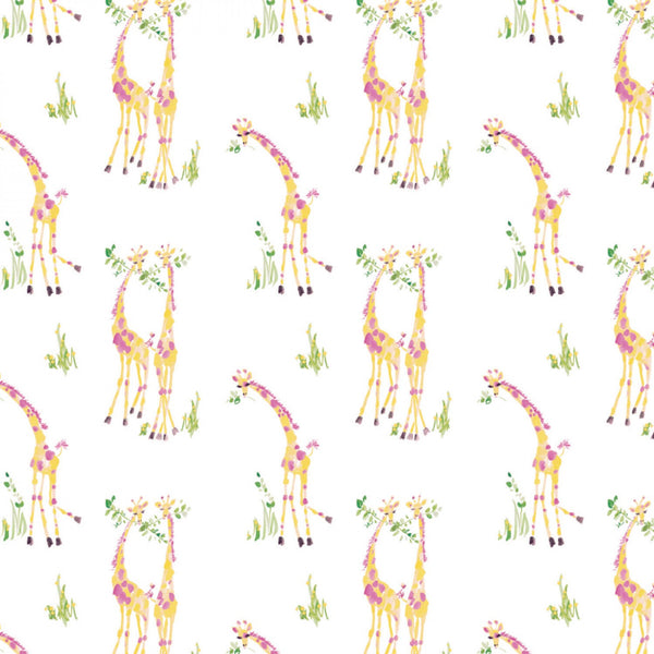 THE GIRLS COLLECTION Sweet Giraffes White - SALE $13.00 p/m