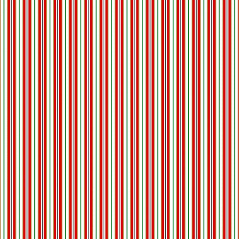 VINTAGE HOLIDAYS Peppermint Sticks Red Metallic - NEW ARRIVAL