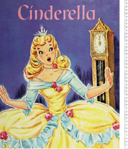 VINTAGE STORYBOOK Cinderella Panel