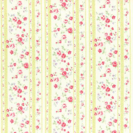 PRINCESS ROSE 2017 Wallpaper Stripe Lime - SALE $15.00 p/m