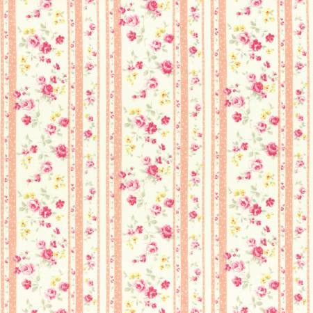 PRINCESS ROSE 2017 Wallpaper Stripe Peach - SALE $15.00 p/m