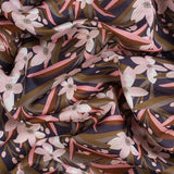 AUSTRALIANA BUSH Wax Flower Navy (Woven) - SALE $22.00 p/m